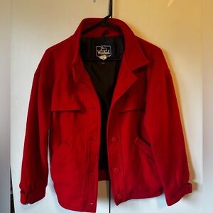 Vintage Women’s Woolrich Bomber Wool Satin Jacket